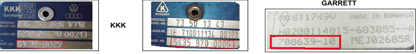 Come si identifica il codice di un turbocompressore